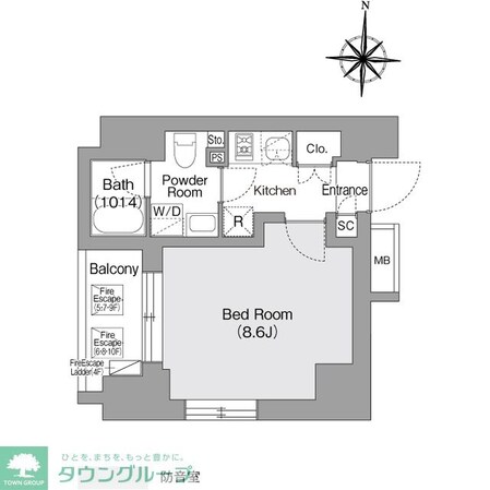 コンフォリア・リヴ森下MUTIOの物件間取画像